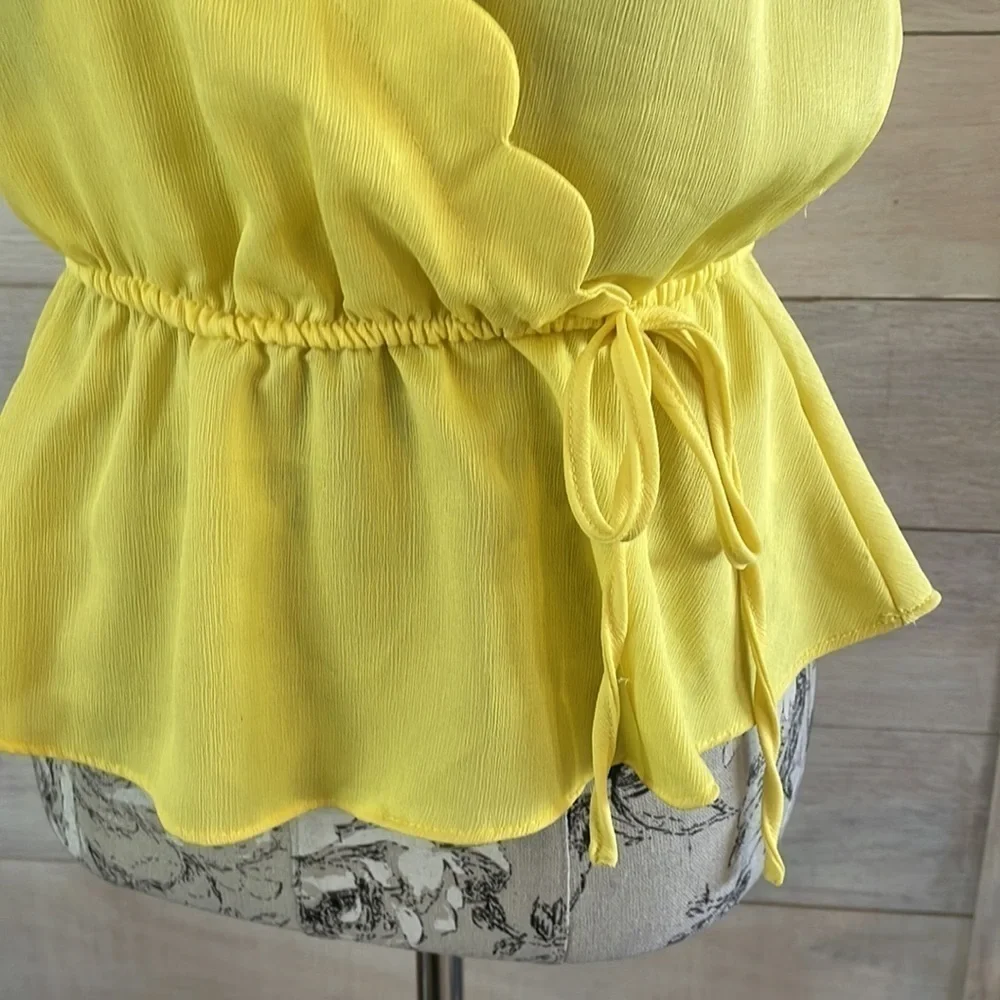 HAUTE Monde Yellow Top S - Picture 2 of 5
